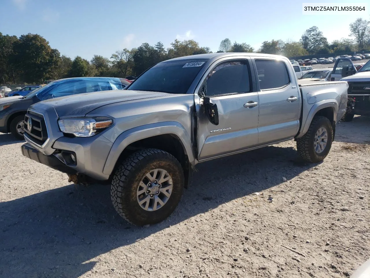 2020 Toyota Tacoma Double Cab VIN: 3TMCZ5AN7LM355064 Lot: 76156354