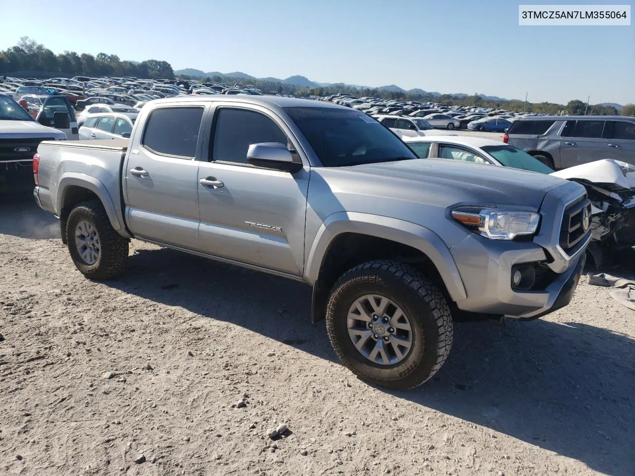 2020 Toyota Tacoma Double Cab VIN: 3TMCZ5AN7LM355064 Lot: 76156354