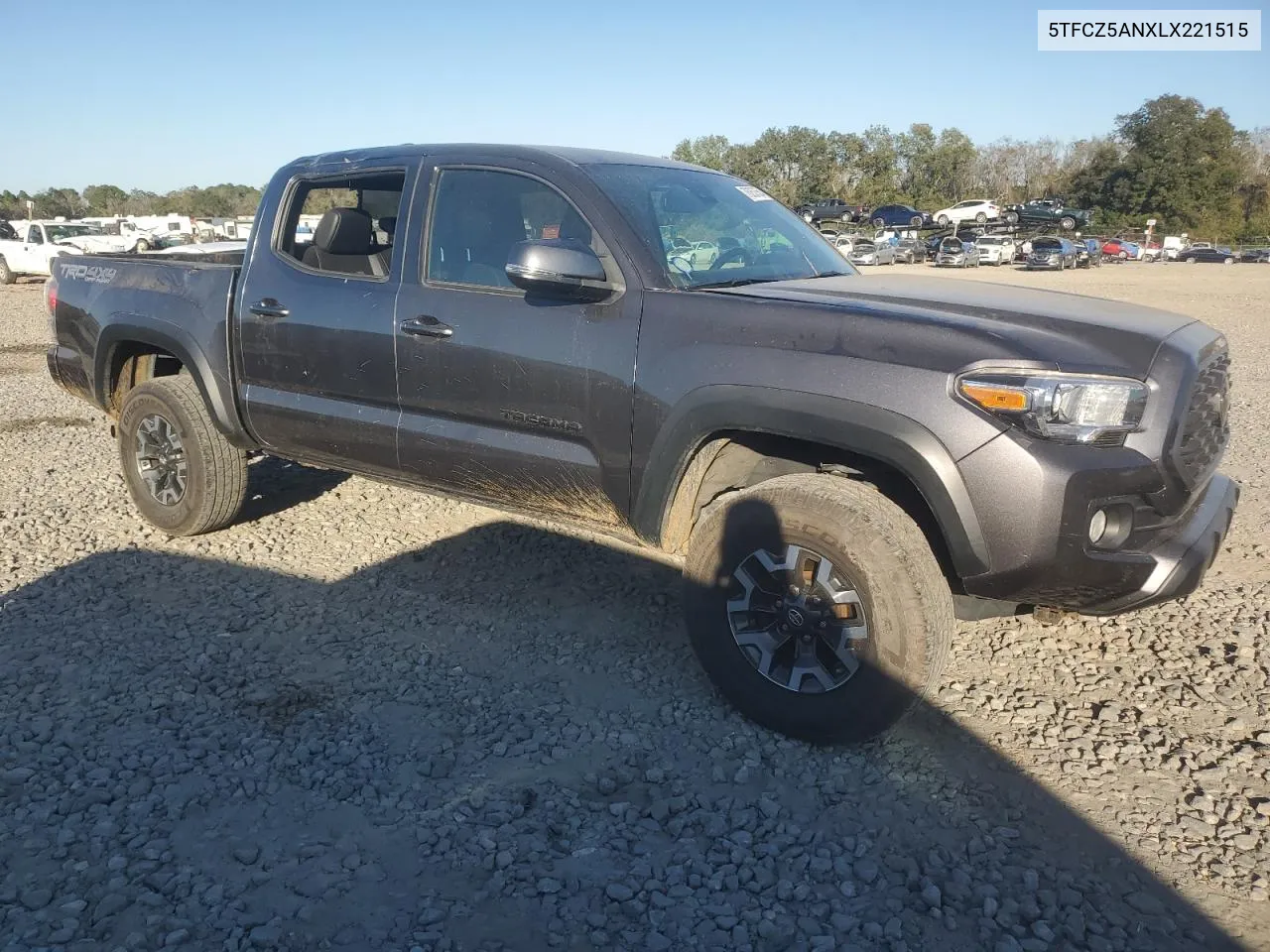 2020 Toyota Tacoma Double Cab VIN: 5TFCZ5ANXLX221515 Lot: 76257554