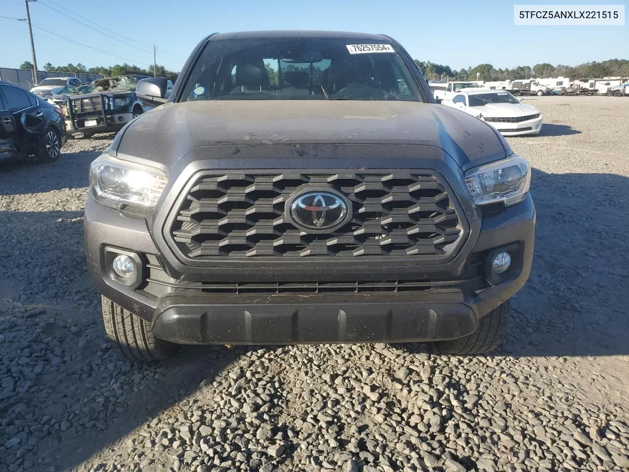 2020 Toyota Tacoma Double Cab VIN: 5TFCZ5ANXLX221515 Lot: 76257554