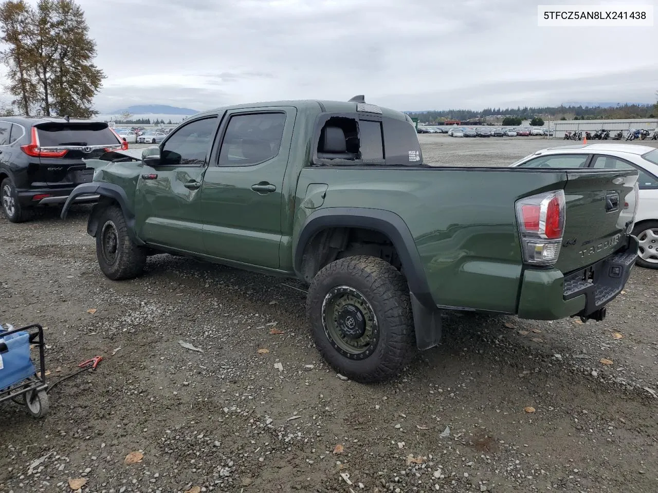 2020 Toyota Tacoma Double Cab VIN: 5TFCZ5AN8LX241438 Lot: 76273124