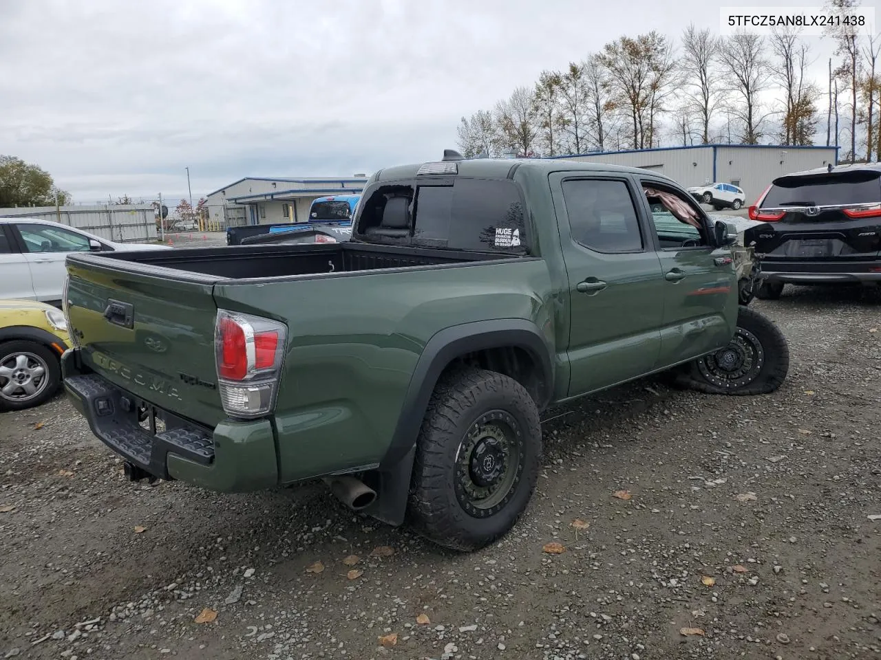 2020 Toyota Tacoma Double Cab VIN: 5TFCZ5AN8LX241438 Lot: 76273124