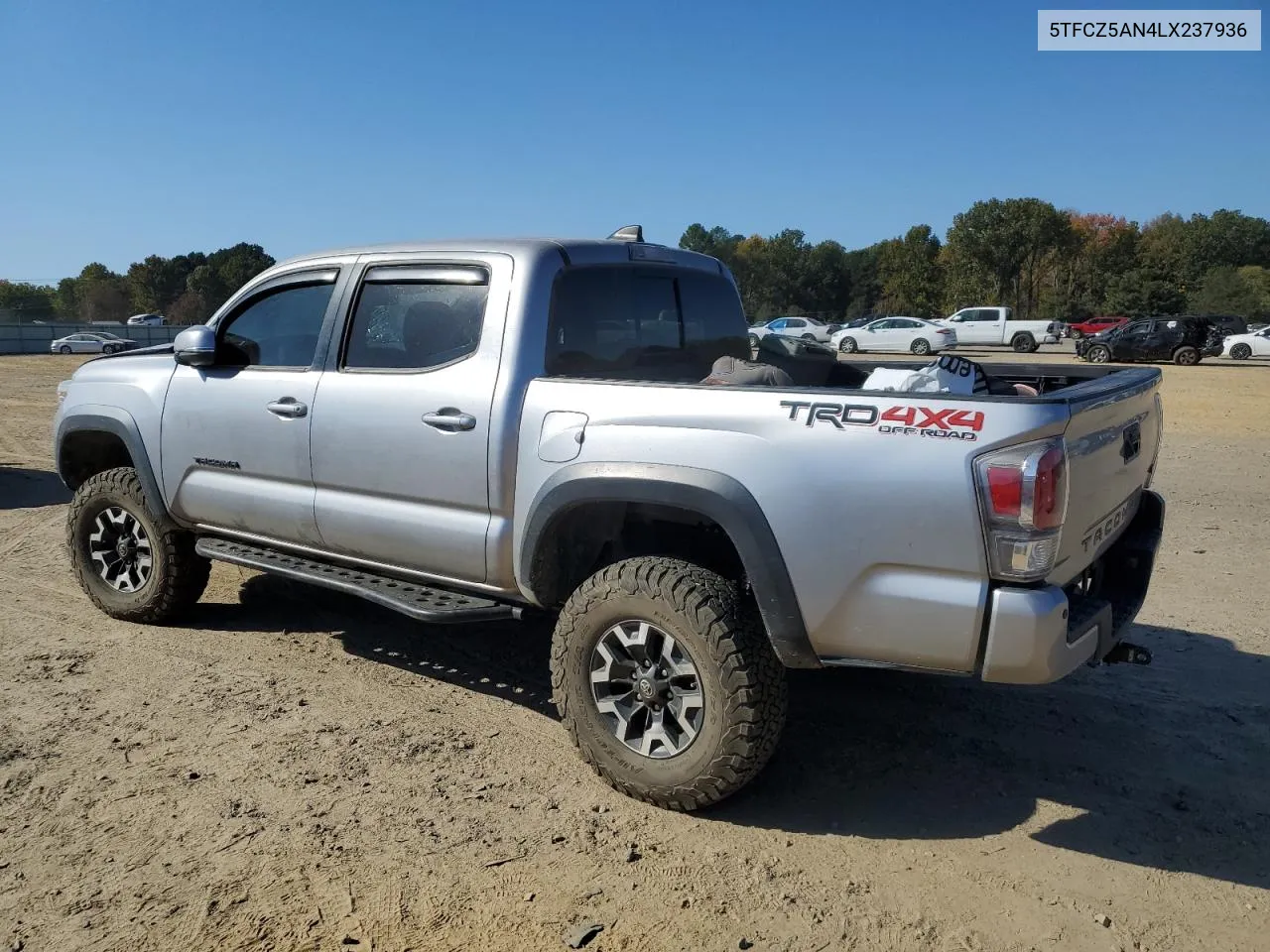 2020 Toyota Tacoma Double Cab VIN: 5TFCZ5AN4LX237936 Lot: 76715584