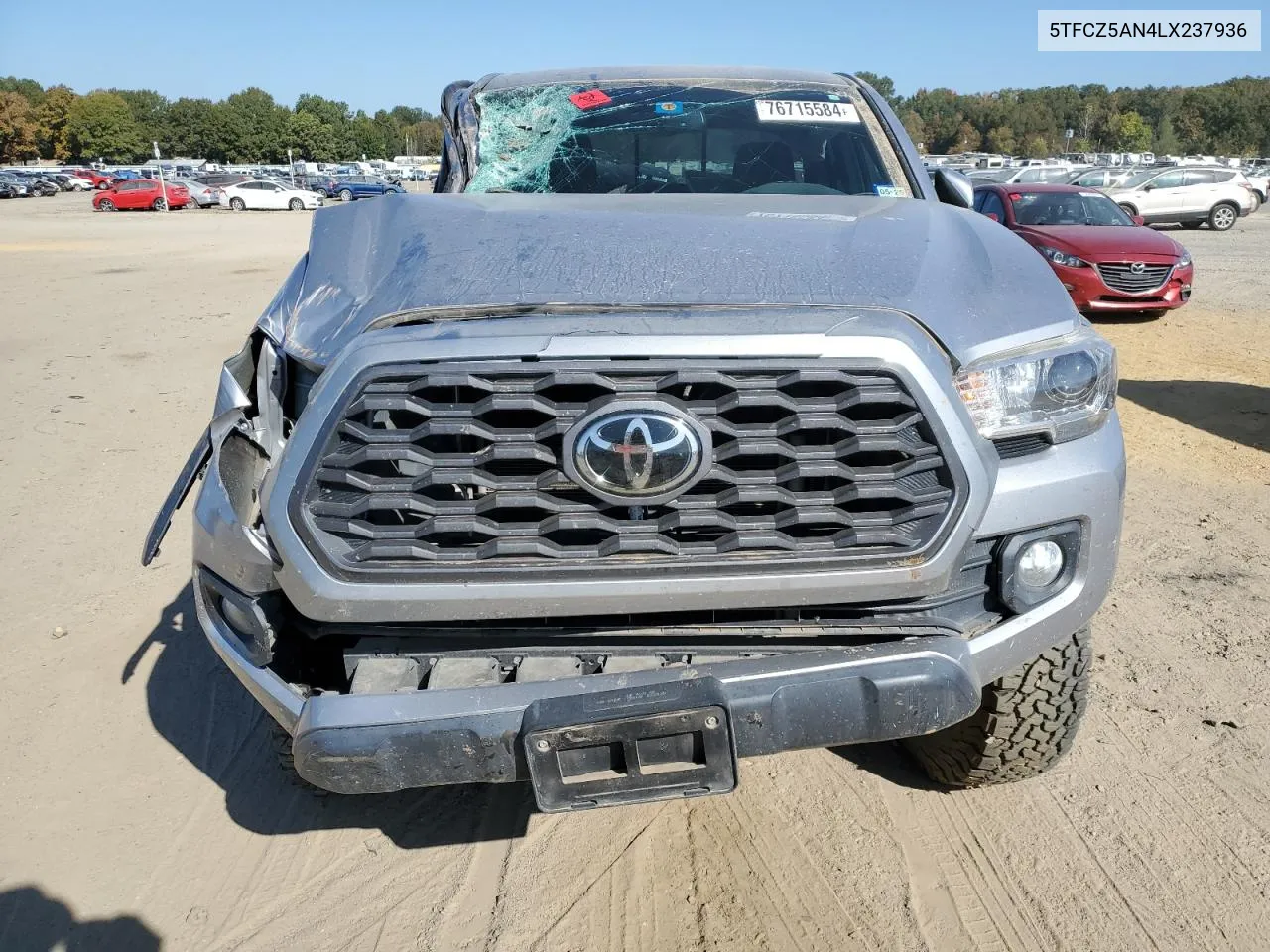 2020 Toyota Tacoma Double Cab VIN: 5TFCZ5AN4LX237936 Lot: 76715584