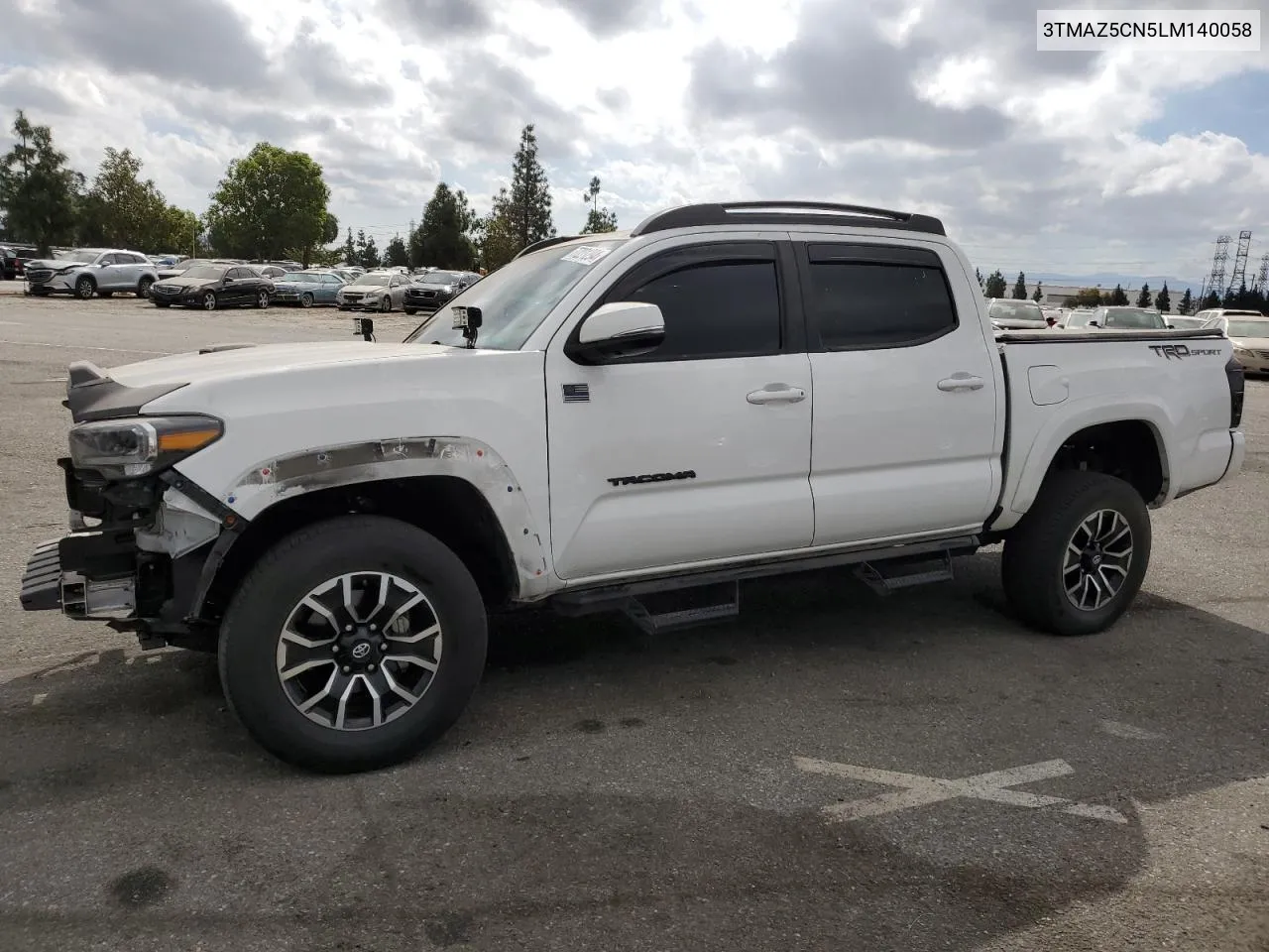 2020 Toyota Tacoma Double Cab VIN: 3TMAZ5CN5LM140058 Lot: 77221294