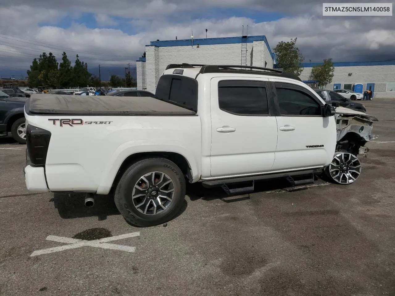 2020 Toyota Tacoma Double Cab VIN: 3TMAZ5CN5LM140058 Lot: 77221294