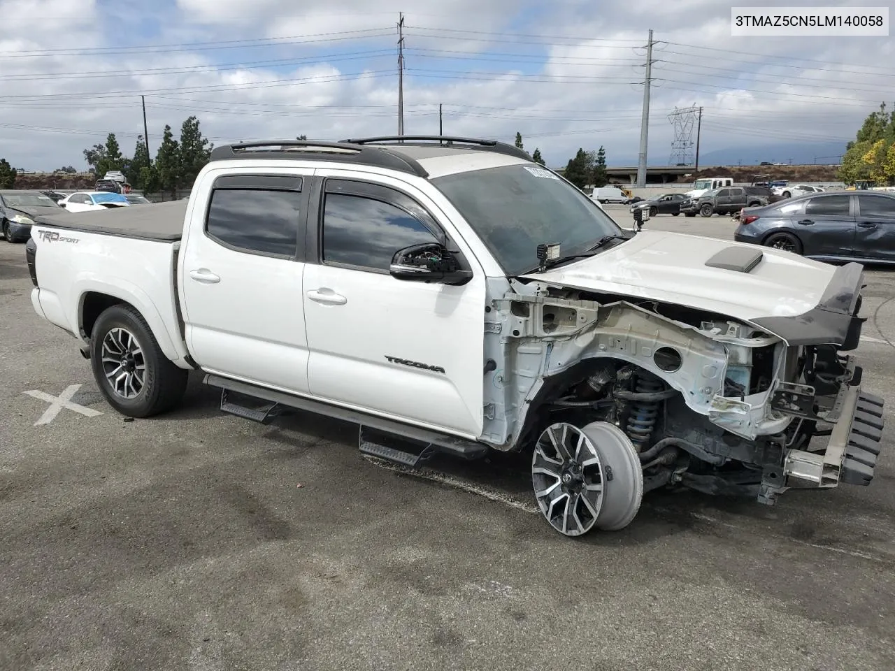 2020 Toyota Tacoma Double Cab VIN: 3TMAZ5CN5LM140058 Lot: 77221294