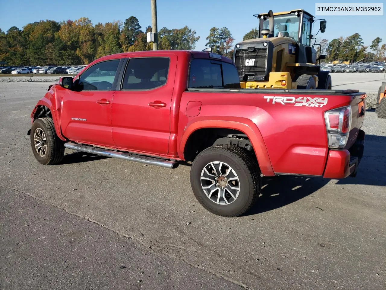 2020 Toyota Tacoma Double Cab VIN: 3TMCZ5AN2LM352962 Lot: 77468394