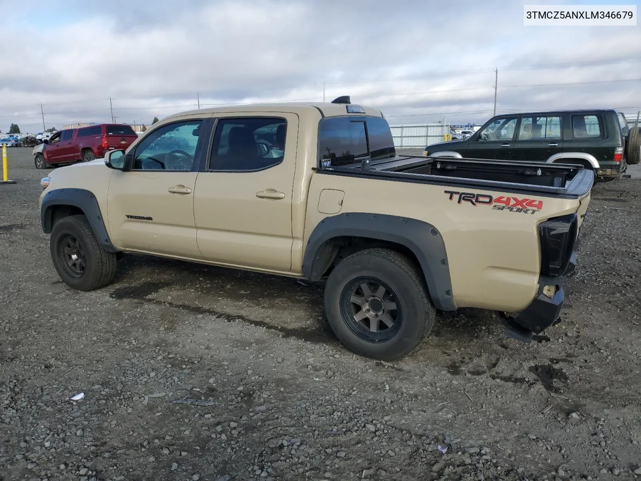 2020 Toyota Tacoma Double Cab VIN: 3TMCZ5ANXLM346679 Lot: 77489084