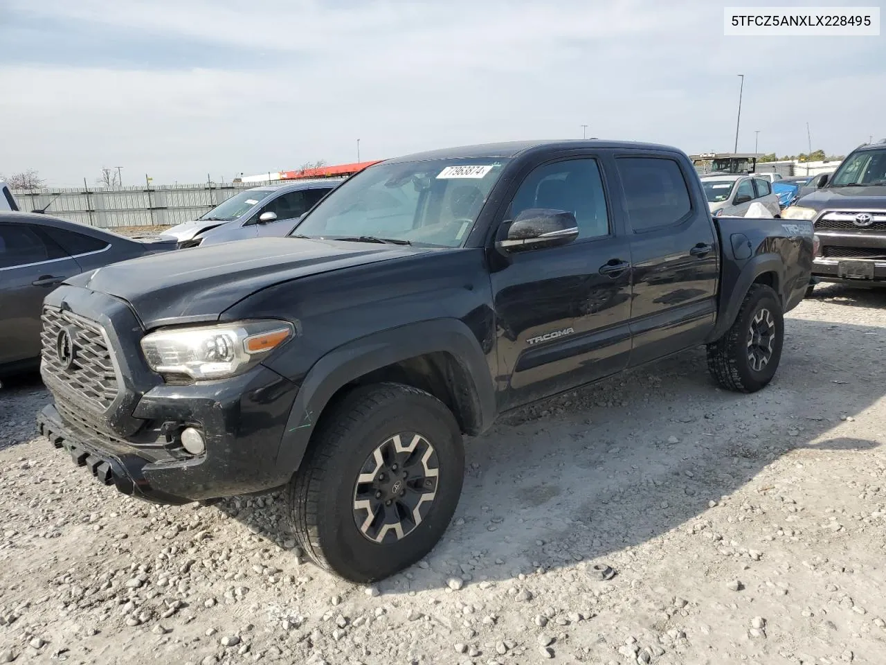 2020 Toyota Tacoma Double Cab VIN: 5TFCZ5ANXLX228495 Lot: 77963874