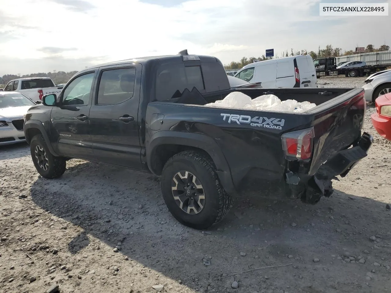 2020 Toyota Tacoma Double Cab VIN: 5TFCZ5ANXLX228495 Lot: 77963874