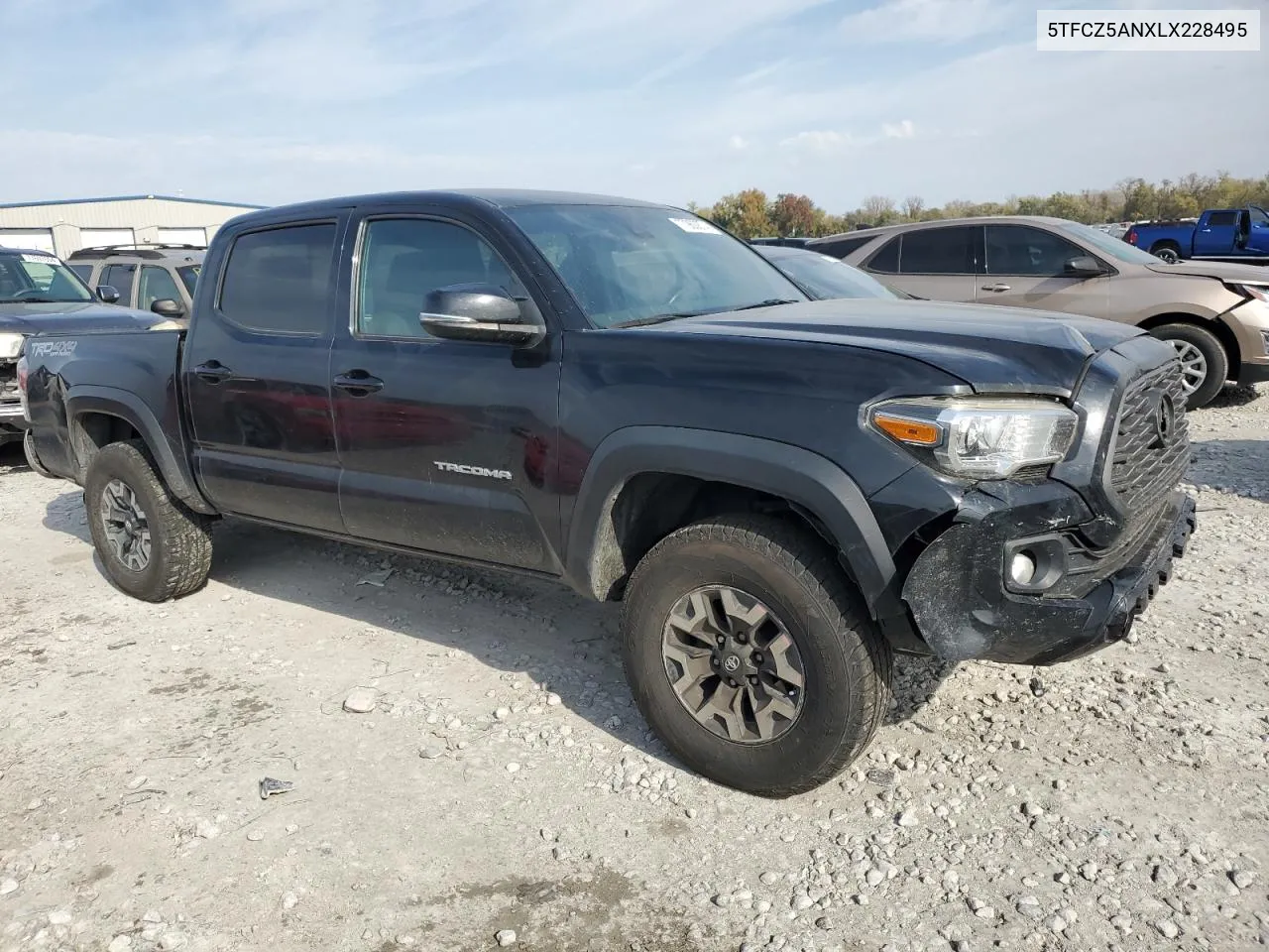 2020 Toyota Tacoma Double Cab VIN: 5TFCZ5ANXLX228495 Lot: 77963874