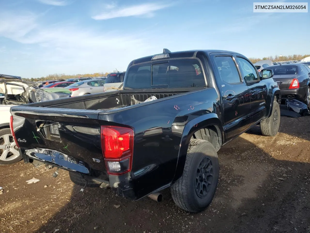 2020 Toyota Tacoma Double Cab VIN: 3TMCZ5AN2LM326054 Lot: 78088334