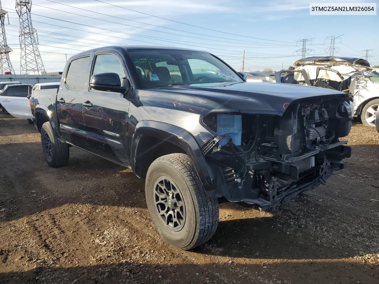 2020 Toyota Tacoma Double Cab VIN: 3TMCZ5AN2LM326054 Lot: 78088334