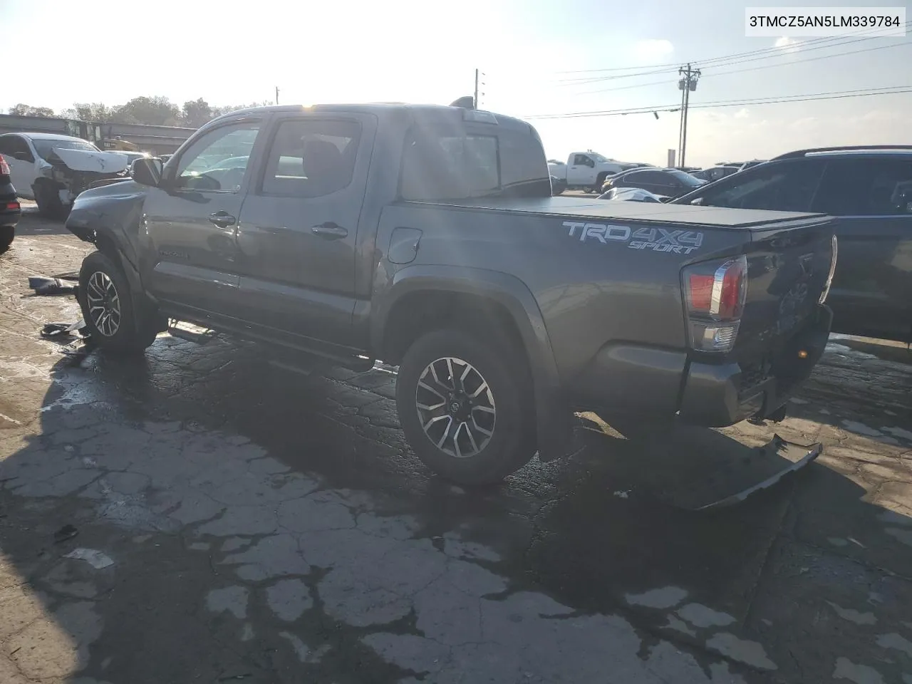 2020 Toyota Tacoma Double Cab VIN: 3TMCZ5AN5LM339784 Lot: 78298234