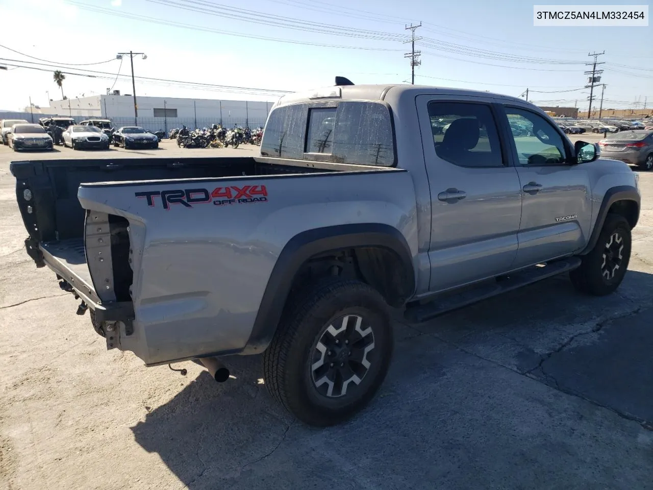 2020 Toyota Tacoma Double Cab VIN: 3TMCZ5AN4LM332454 Lot: 78478914