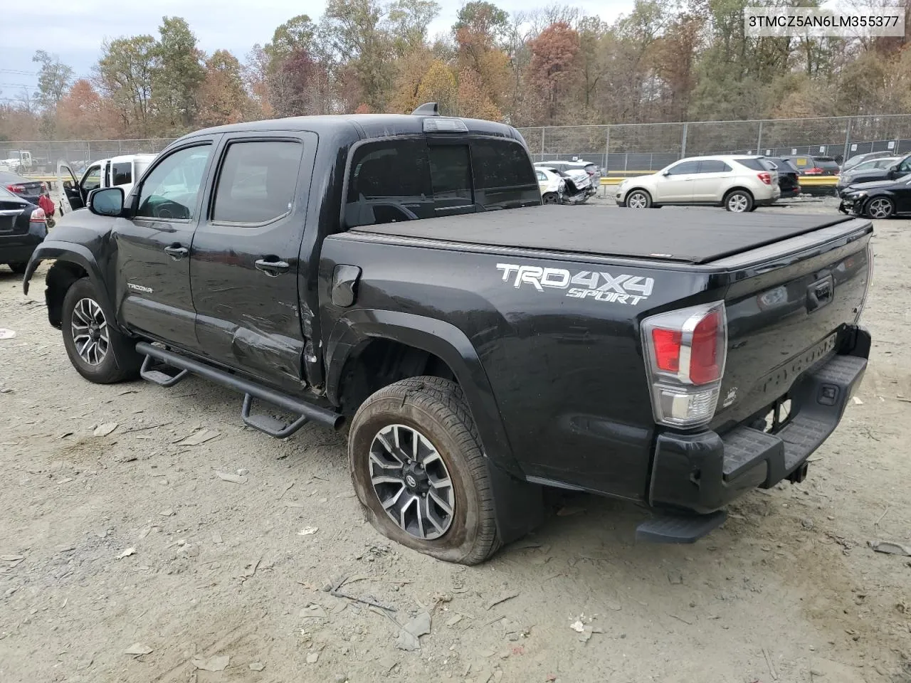 2020 Toyota Tacoma Double Cab VIN: 3TMCZ5AN6LM355377 Lot: 78633234