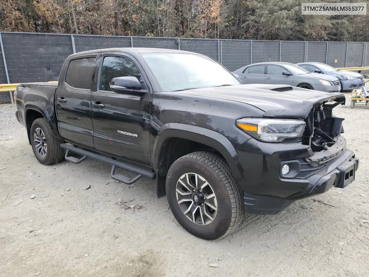 2020 Toyota Tacoma Double Cab VIN: 3TMCZ5AN6LM355377 Lot: 78633234