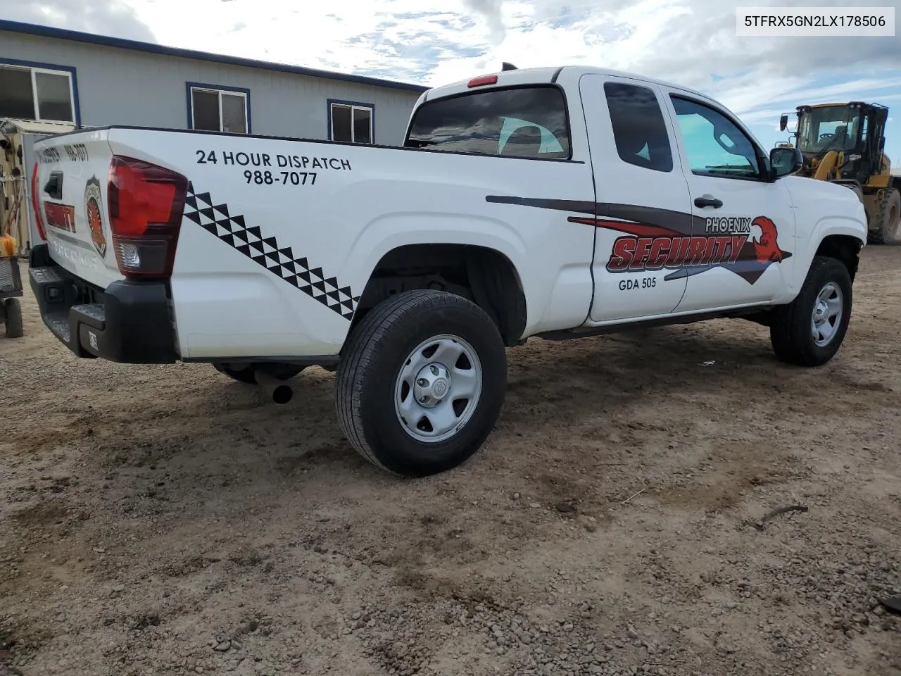 2020 Toyota Tacoma Access Cab VIN: 5TFRX5GN2LX178506 Lot: 78961894