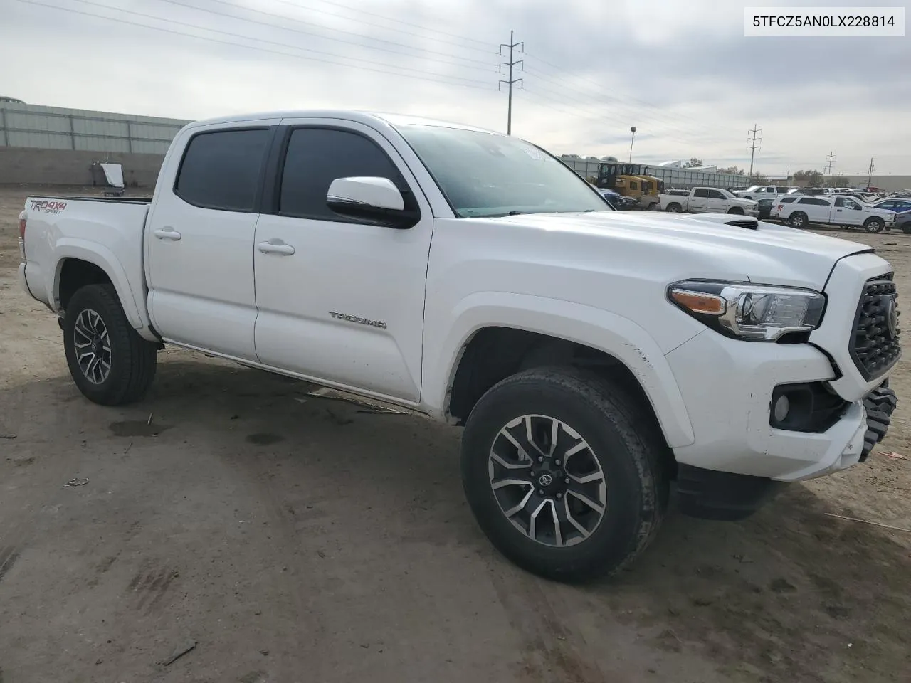 2020 Toyota Tacoma Double Cab VIN: 5TFCZ5AN0LX228814 Lot: 79913904