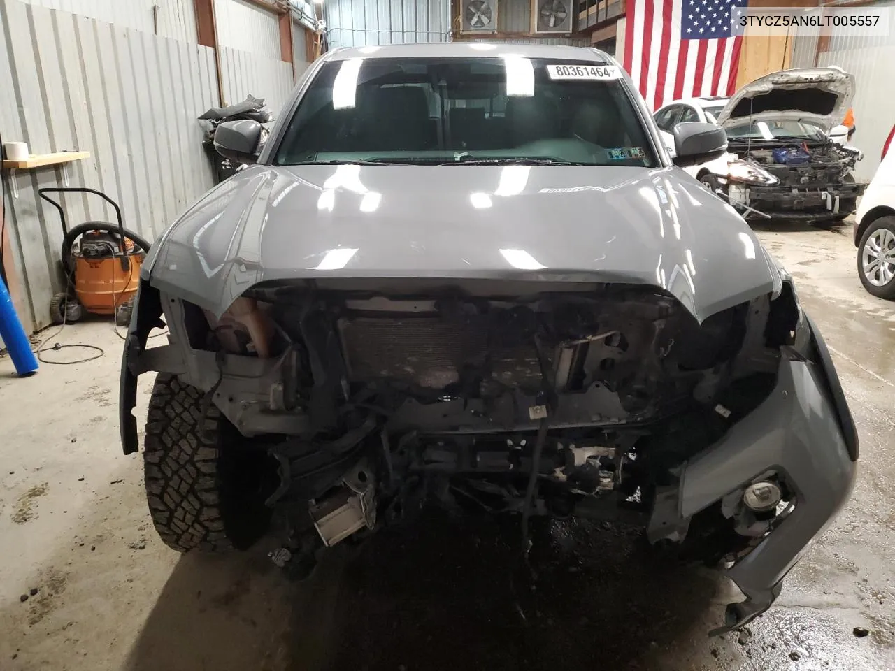 2020 Toyota Tacoma Double Cab VIN: 3TYCZ5AN6LT005557 Lot: 80361464