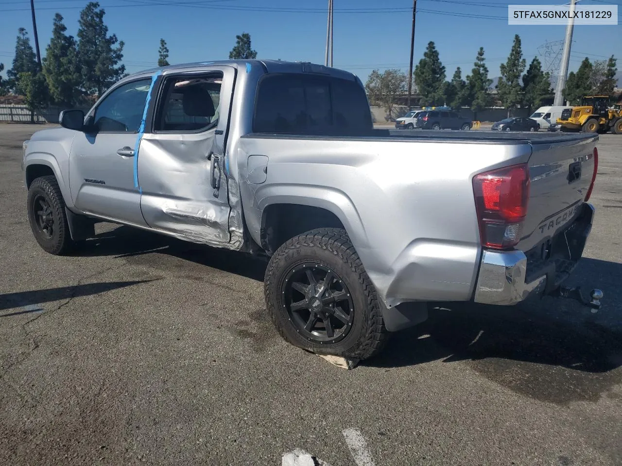 2020 Toyota Tacoma Double Cab VIN: 5TFAX5GNXLX181229 Lot: 80564744