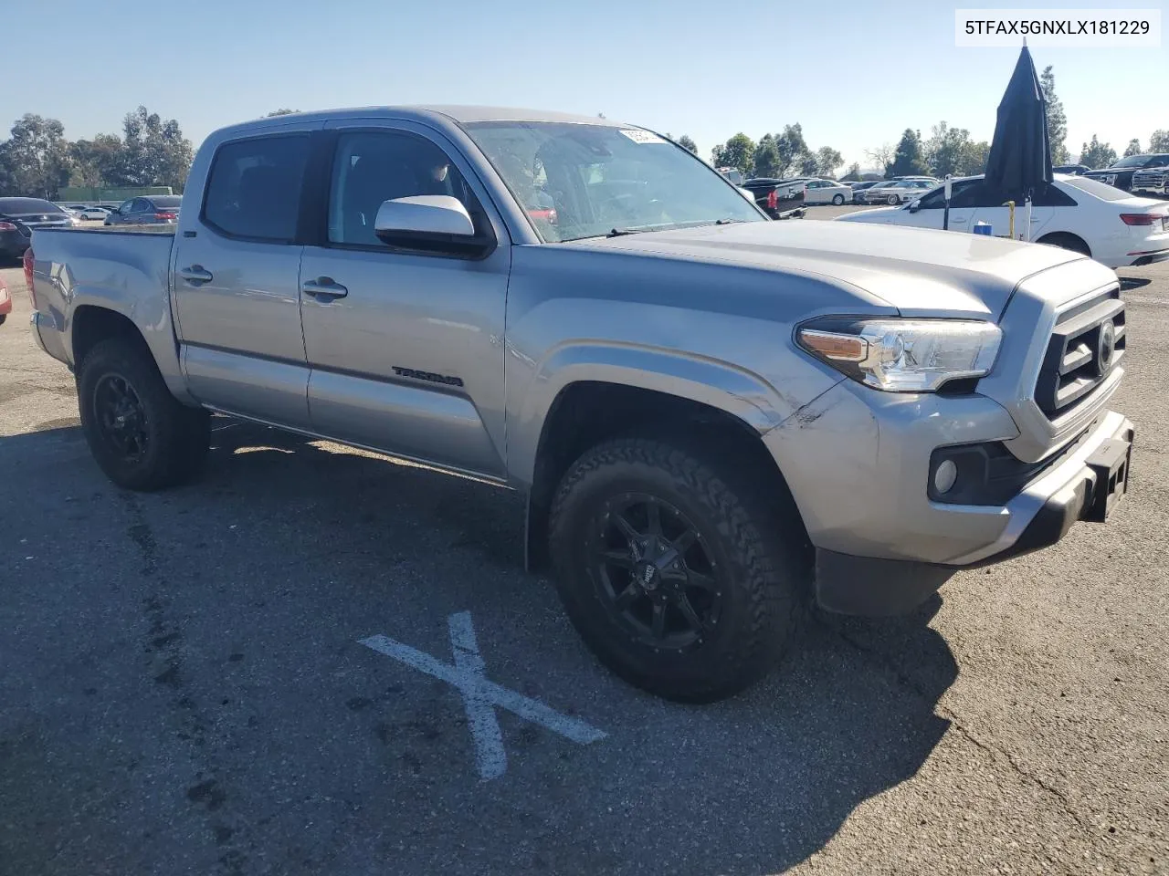 2020 Toyota Tacoma Double Cab VIN: 5TFAX5GNXLX181229 Lot: 80564744