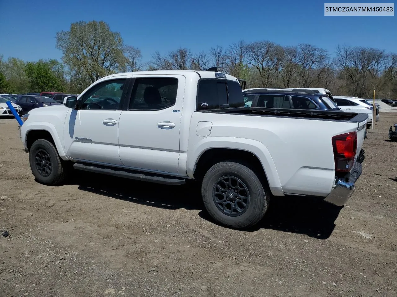 2021 Toyota Tacoma Double Cab VIN: 3TMCZ5AN7MM450483 Lot: 51750164