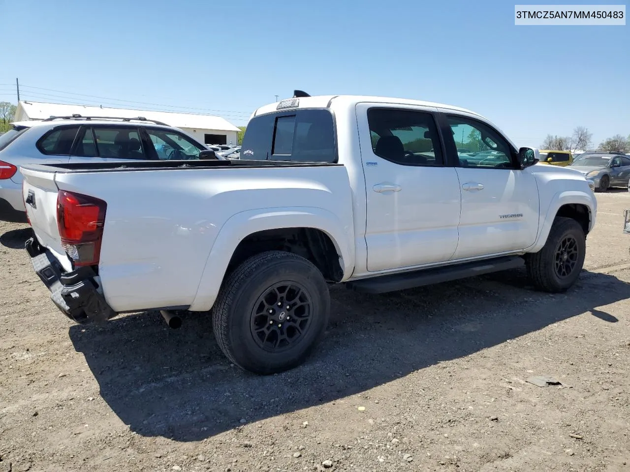 2021 Toyota Tacoma Double Cab VIN: 3TMCZ5AN7MM450483 Lot: 51750164