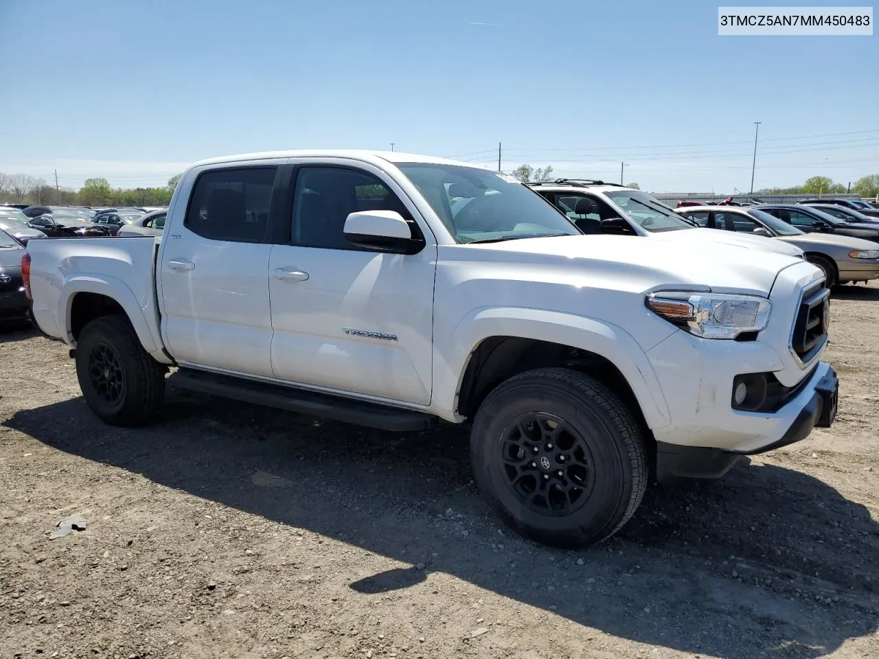 2021 Toyota Tacoma Double Cab VIN: 3TMCZ5AN7MM450483 Lot: 51750164