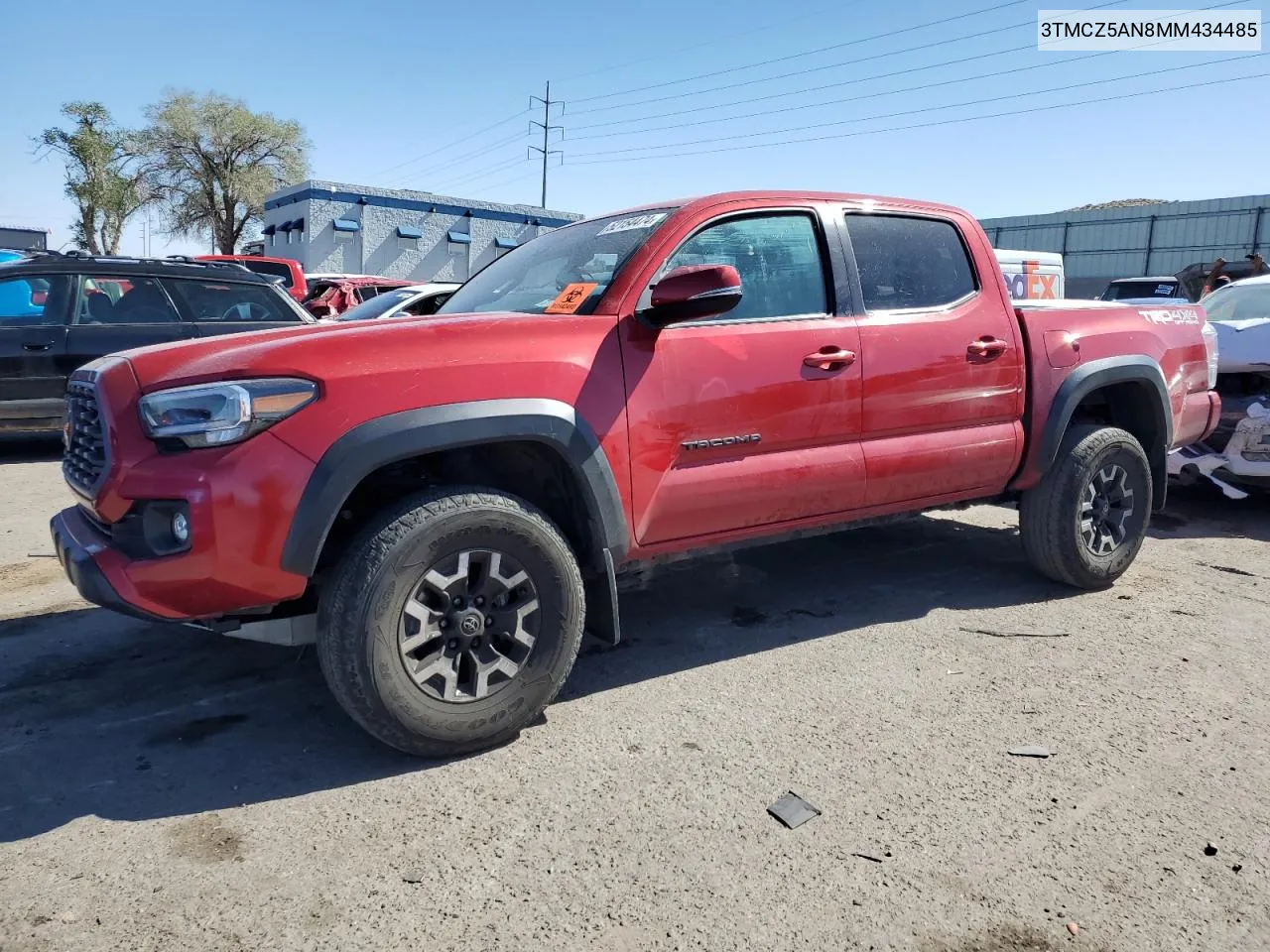 2021 Toyota Tacoma Double Cab VIN: 3TMCZ5AN8MM434485 Lot: 52154474