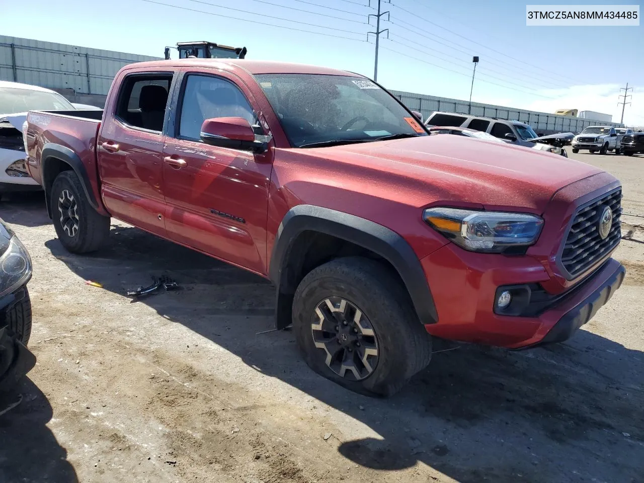 2021 Toyota Tacoma Double Cab VIN: 3TMCZ5AN8MM434485 Lot: 52154474