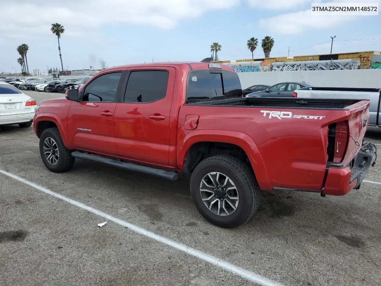 2021 Toyota Tacoma Double Cab VIN: 3TMAZ5CN2MM148572 Lot: 53871154