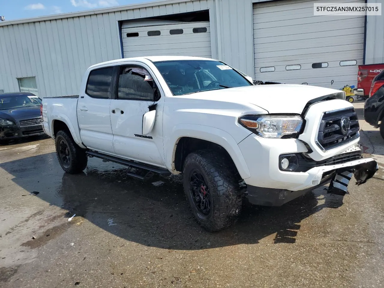 2021 Toyota Tacoma Double Cab VIN: 5TFCZ5AN3MX257015 Lot: 55175234