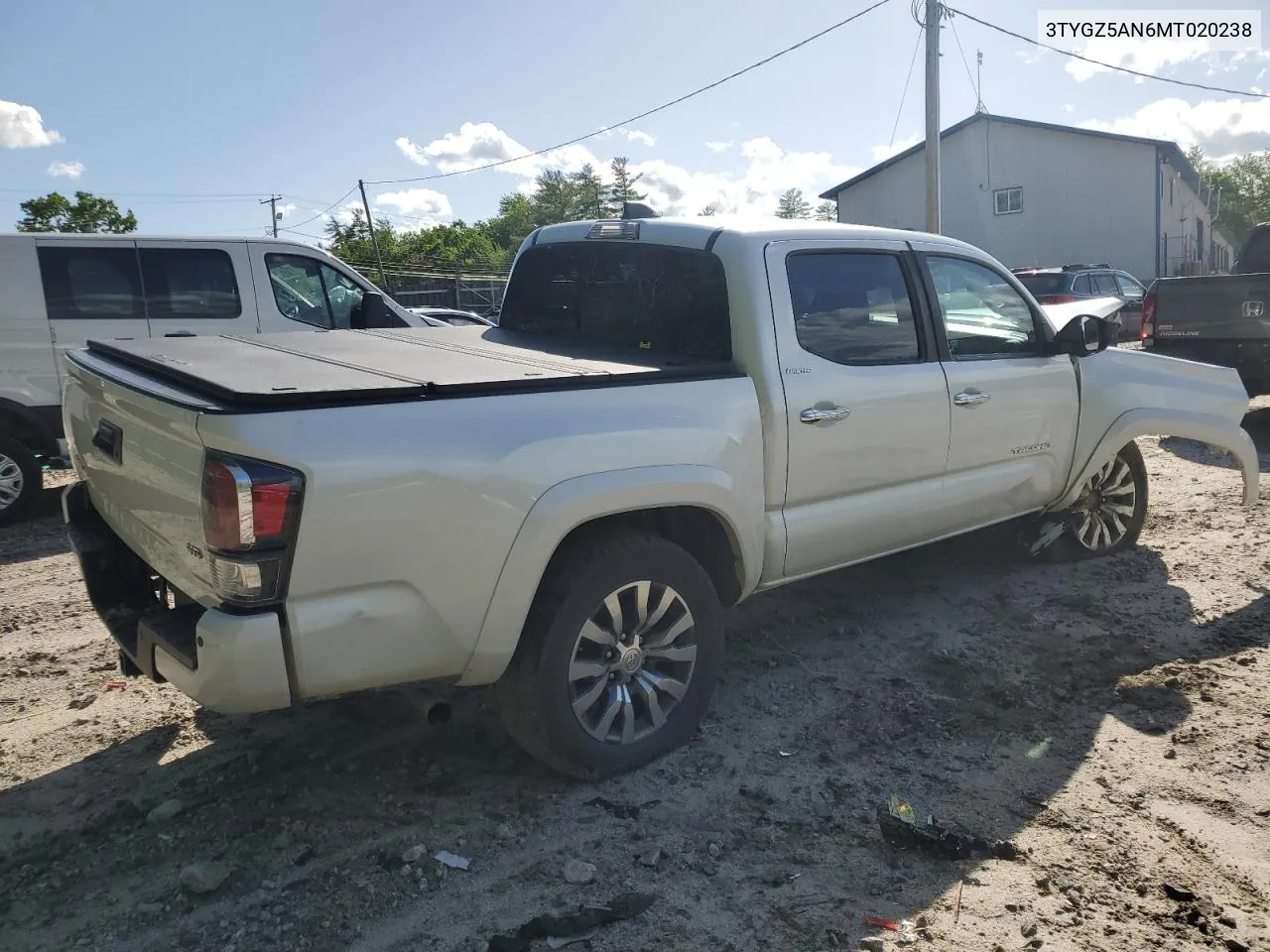 2021 Toyota Tacoma Double Cab VIN: 3TYGZ5AN6MT020238 Lot: 56282214