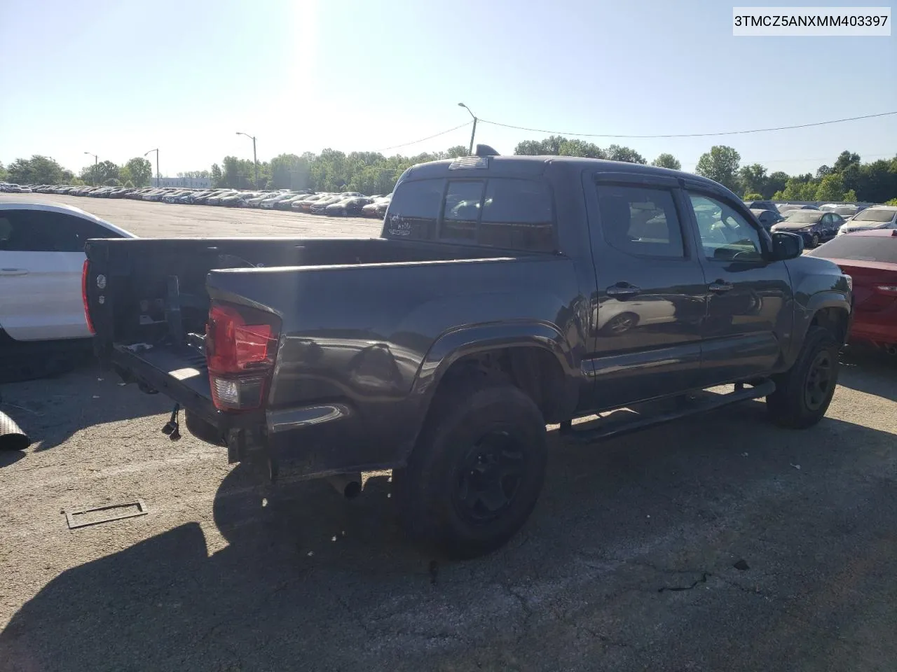 3TMCZ5ANXMM403397 2021 Toyota Tacoma Double Cab