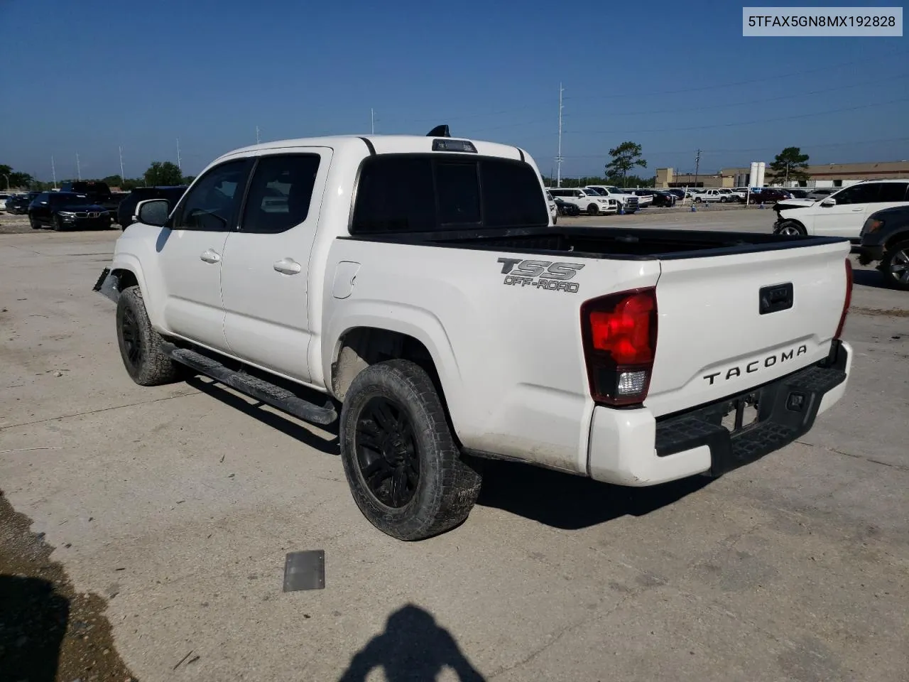 2021 Toyota Tacoma Double Cab VIN: 5TFAX5GN8MX192828 Lot: 58062494