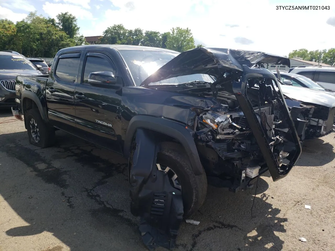 2021 Toyota Tacoma Double Cab VIN: 3TYCZ5AN9MT021043 Lot: 58125333