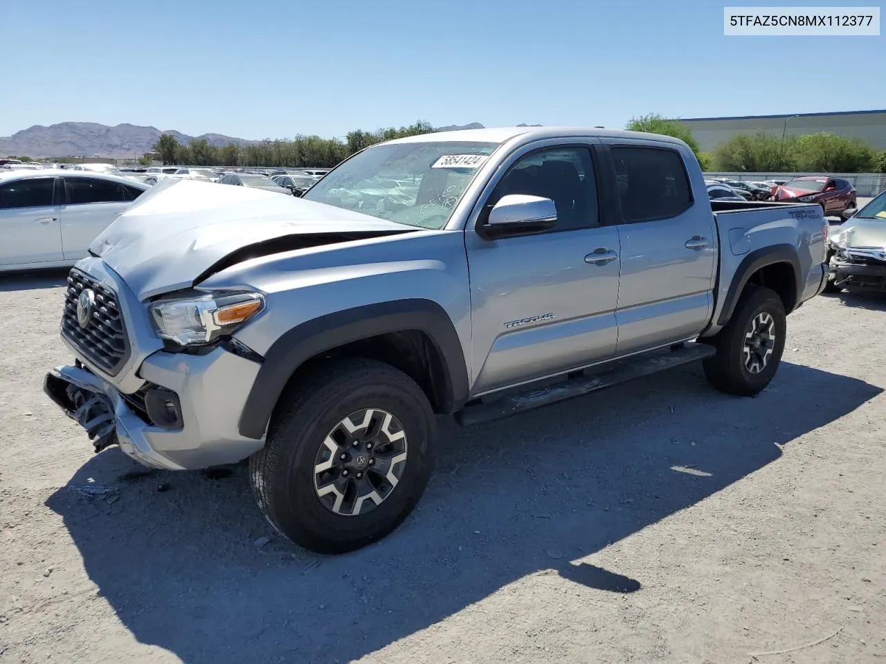 2021 Toyota Tacoma Double Cab VIN: 5TFAZ5CN8MX112377 Lot: 58541424