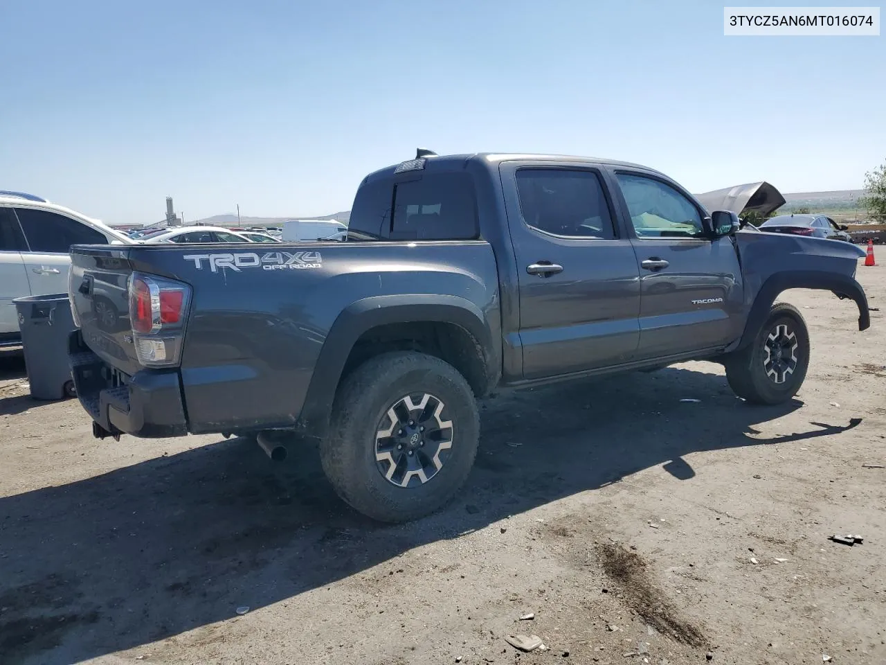 2021 Toyota Tacoma Double Cab VIN: 3TYCZ5AN6MT016074 Lot: 58983664