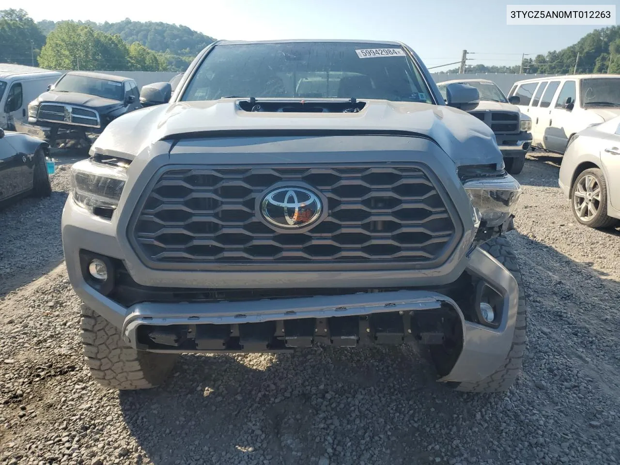 2021 Toyota Tacoma Double Cab VIN: 3TYCZ5AN0MT012263 Lot: 59942984