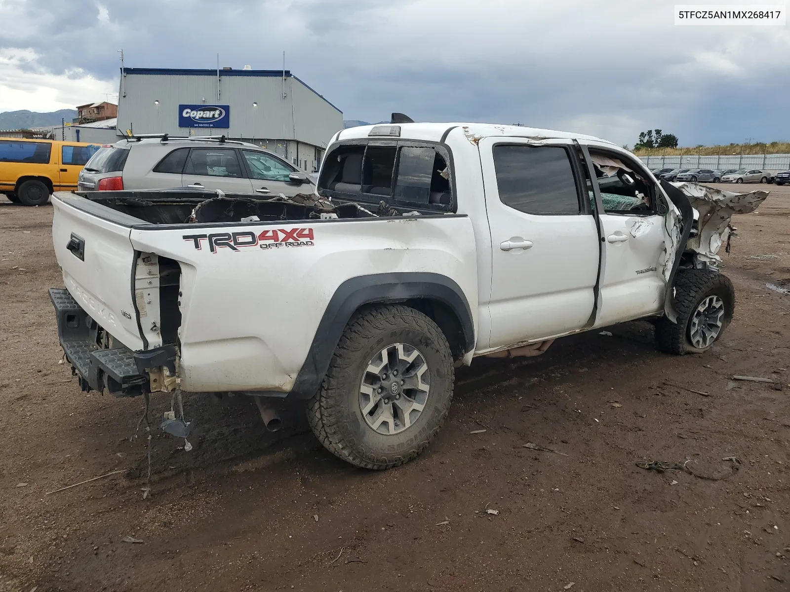 2021 Toyota Tacoma Double Cab VIN: 5TFCZ5AN1MX268417 Lot: 60463224