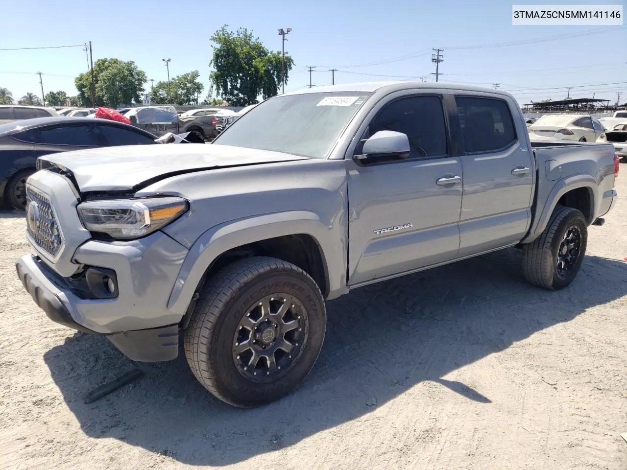 2021 Toyota Tacoma Double Cab VIN: 3TMAZ5CN5MM141146 Lot: 61134694