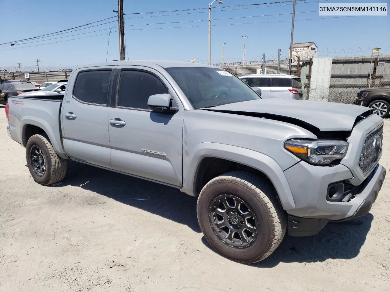 2021 Toyota Tacoma Double Cab VIN: 3TMAZ5CN5MM141146 Lot: 61134694