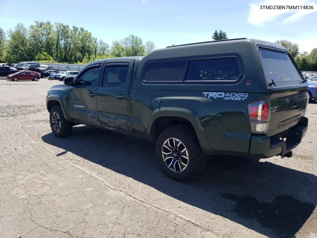 2021 Toyota Tacoma Double Cab VIN: 3TMDZ5BN7MM114836 Lot: 61262014