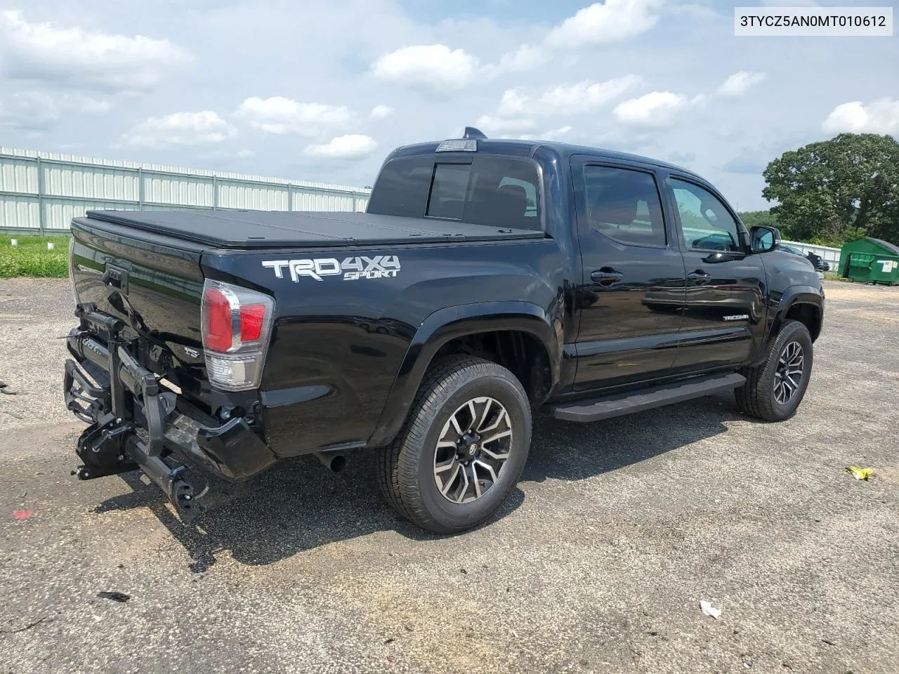 2021 Toyota Tacoma Double Cab VIN: 3TYCZ5AN0MT010612 Lot: 62149304