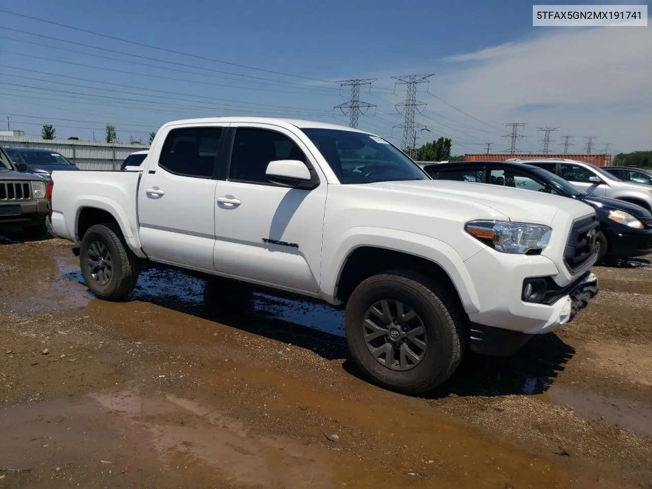 2021 Toyota Tacoma Double Cab VIN: 5TFAX5GN2MX191741 Lot: 62481604