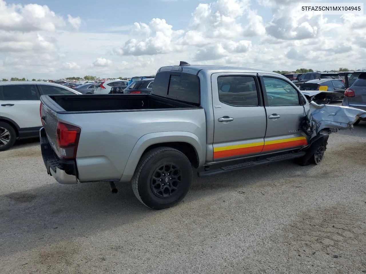 2021 Toyota Tacoma Double Cab VIN: 5TFAZ5CN1MX104945 Lot: 71766594