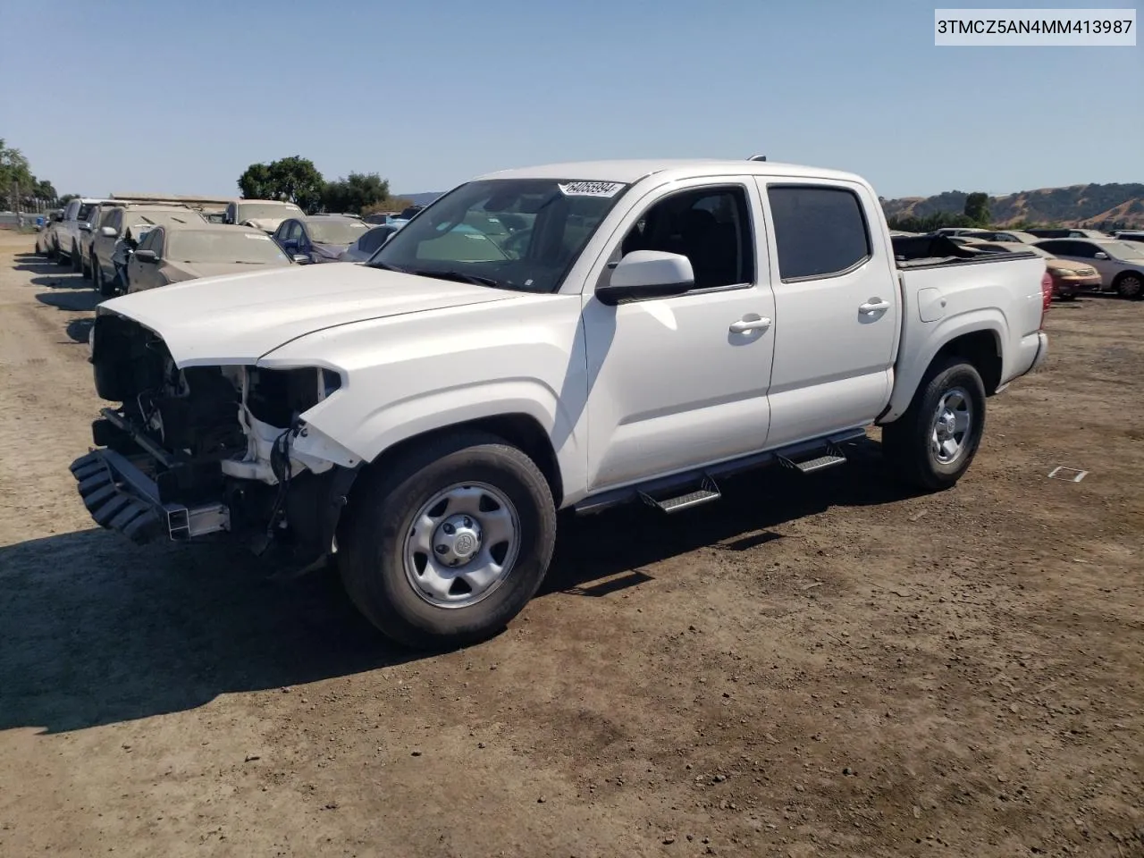 2021 Toyota Tacoma Double Cab VIN: 3TMCZ5AN4MM413987 Lot: 64055994