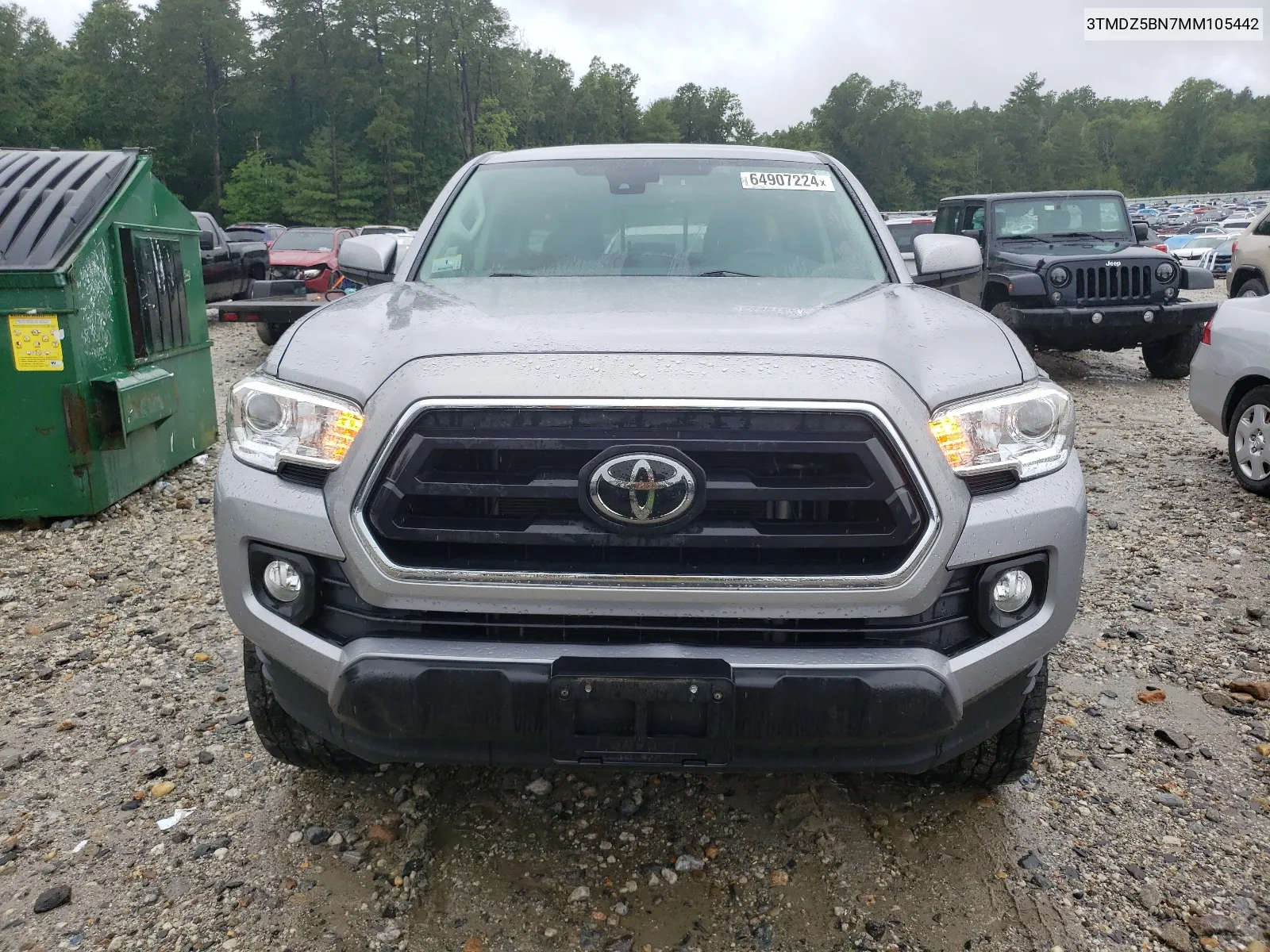 2021 Toyota Tacoma Double Cab VIN: 3TMDZ5BN7MM105442 Lot: 64907224